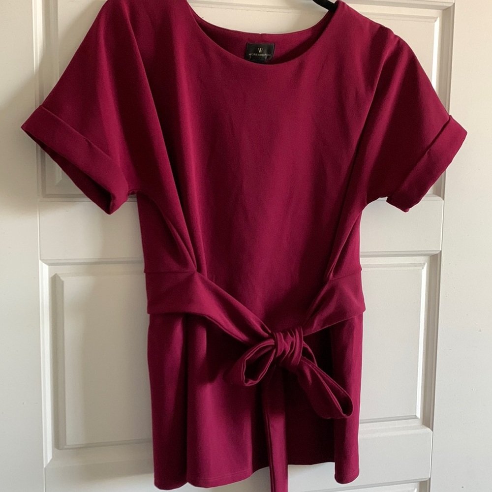Fuchsia Worthington Womens Top